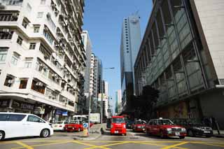 photo, la matière, libre, aménage, décrivez, photo de la réserve,D'après Hong-Kong, voiture, taxi, construire, traverser