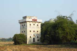 Foto, materieel, vrij, landschap, schilderstuk, bevoorraden foto,Zilicun, De ravages, Beeldhouwkunst, [een stenige lap] Een toren, Ik ben Western-trant