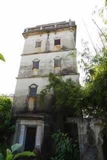 fotografia, materiale, libero il panorama, dipinga, fotografia di scorta,Zi Li Cun, Le rovine, scultura, [un grembo di pietra] Una torre, Io sono Occidentale-stile