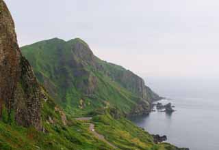 photo, la matière, libre, aménage, décrivez, photo de la réserve,Cliff et la pierre du chat, Chat Rock, falaise, côte, ciel