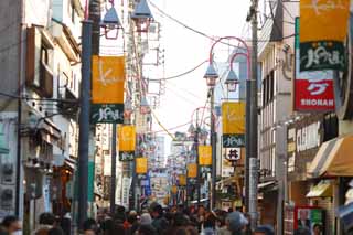 fotografia, materiale, libero il panorama, dipinga, fotografia di scorta,Komachi St., Il centro, facendo il turista macchia, Kamakura, 