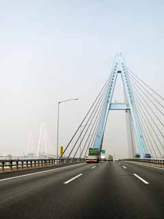 photo,material,free,landscape,picture,stock photo,Creative Commons,Isewan bank Expressway excellent port Tokyo University bridge, Excellent port triton, , Nagoyako, highway