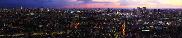 Foto, materieel, vrij, landschap, schilderstuk, bevoorraden foto,Tokio panorama, Gebouw, Ikebukuro, Neon, 