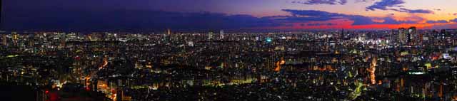 Foto, materieel, vrij, landschap, schilderstuk, bevoorraden foto,Tokio panorama, Gebouw, Ikebukuro, Neon, 