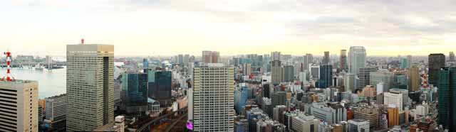 Foto, materieel, vrij, landschap, schilderstuk, bevoorraden foto,Tokio panorama, Gebouw, De benedenstad wijk, Tamachi, Odaiba