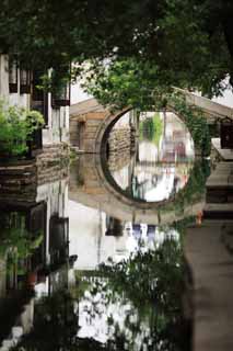 photo, la matière, libre, aménage, décrivez, photo de la réserve,Zhouzhuang Hiroshikei Bridge, , , , 