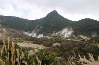 foto,tela,gratis,paisaje,fotografía,idea,Oowakudani, Hakone, Volcán, Calor terrestre, Montaña