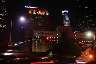 foto,tela,gratis,paisaje,fotografía,idea,Los Ángeles nocturno, Edificio, Luz, Ventana, Los Angeles