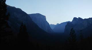 الصورة,المادة,حرر,منظر للطبيعة,جميل,صور,الفجر yosemite.  , الجرف., الفجر., الوادي.  , Panoramcomposition.  