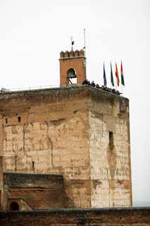 fotografia, material, livra, ajardine, imagine, proveja fotografia,Palácio de Alhambra Alcazaba, , , , 