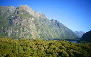 Foto, materiell, befreit, Landschaft, Bild, hat Foto auf Lager,Milford Sound, , , , 