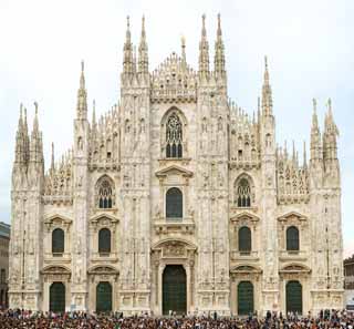 foto,tela,gratis,paisaje,fotografía,idea,Una vista del Duomo de Milán, , , , 