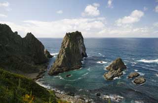 fotografia, materiale, libero il panorama, dipinga, fotografia di scorta,Isola che Takeshi Costeggerà di una superba vista, rupe, La spiaggia, pietra, onda