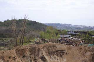 foto,tela,gratis,paisaje,fotografía,idea,Fenomenal desastre, Erupción, Desastre, Poste de teléfonos, Cenizas volcánicas