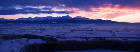 foto,tela,gratis,paisaje,fotografía,idea,El brillo matutino de diez cordillera de victorias, Campo cubierto de nieve, Montaña, Árbol, Campo