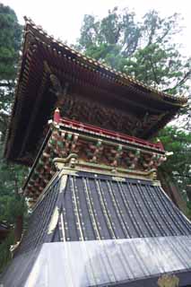 foto,tela,gratis,paisaje,fotografía,idea,Una torre de tambor de Tosho - Shrine de gu, Torre de tambor, Herencia de mundo, , 