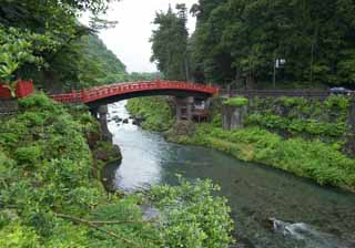 foto,tela,gratis,paisaje,fotografía,idea,Shin - el bridge de kyo de Futara Shrine de - san - jinja de luz del sol, Luz del sol, Herencia de mundo, Puente, 