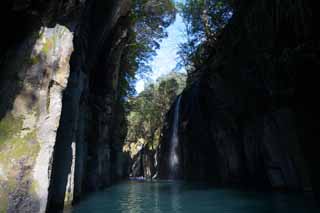 Ôîòî, ìàòåðèàëüíûé, ñâîáîäíûé, ïåéçàæ, ôîòîãðàôèÿ, ôîòî ôîíäà.,Takachiho-kyo Gorge, Ravine, Backlight, Ñêàëà, Åñòåñòâåííûé ïàìÿòíèê