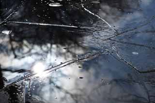 foto,tela,gratis,paisaje,fotografía,idea,El cielo del equipo de hielo, Hielo, Lago, Lake Onuma, Temperatura de congelación