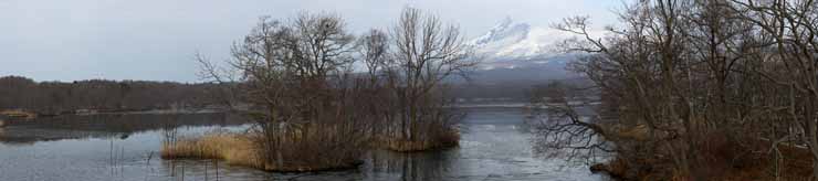 foto,tela,gratis,paisaje,fotografía,idea,Lugar de invierno de Onumakoen, , Lago, Lake Onuma, Cielo azul