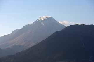 photo, la matière, libre, aménage, décrivez, photo de la réserve,Mt. Unzen Hiroshi Ken, Un volcan actif, Unzen, Mt. Hiroshi Ken, Fumée