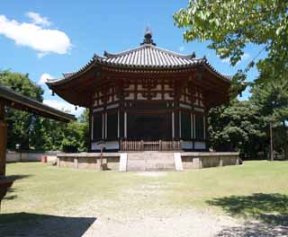 foto,tela,gratis,paisaje,fotografía,idea,Kofuku - el norte de Temple de ji hexagonal construir templo de Togane, Buddhism, Edificio de madera, Techo, Herencia de mundo