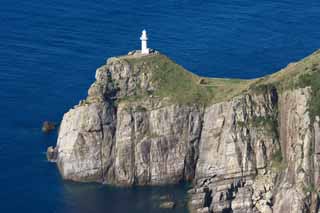 photo, la matière, libre, aménage, décrivez, photo de la réserve,Grand phare Sezaki, falaise, La mer, ciel bleu, Grand phare Sezaki