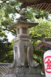 photo, la matière, libre, aménage, décrivez, photo de la réserve,Kompira-san Temple lanterne de pierre, Temple shintoïste temple bouddhiste, compagnie, lanterne de jardin, Shintoïsme