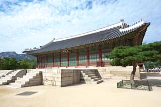 fotografia, materiale, libero il panorama, dipinga, fotografia di scorta,Osamu Sei di Kyng-bokkung, edificio di legno, eredità di mondo, Confucianesimo, L'alfabeto di Hangul