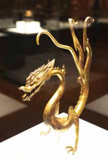 photo, la matière, libre, aménage, décrivez, photo de la réserve,Dragon de bronze doré avec des noyaux de fer, Dragon, Chine ancienne, , Légende