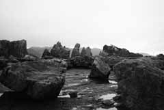 foto,tela,gratis,paisaje,fotografía,idea,Rocas de Hashigui y la lluvia., Costa, Roca, , 