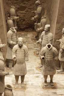 photo,material,free,landscape,picture,stock photo,Creative Commons,Terracotta Warriors in Pit No.3, Terra Cotta Warriors, Ancient people, Tomb, World Heritage