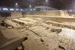 photo,material,free,landscape,picture,stock photo,Creative Commons,Terracotta Warriors in Pit No.2, Terra Cotta Warriors, Ancient people, Tomb, World Heritage