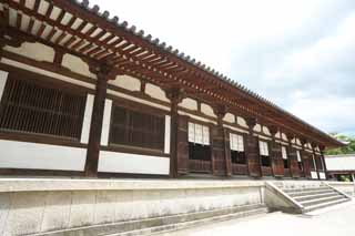 foto,tela,gratis,paisaje,fotografía,idea,Sala de conferencias de Temple de ji de - de Toshodai, La arquitectura de la corte imperial, Edificio de madera, Monasterio Buddhist, Chaitya