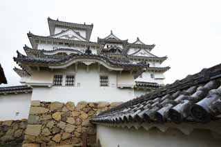 foto,tela,gratis,paisaje,fotografía,idea,Himeji - Castle de jo, Cuatro tesoros nacionales Castle, Sadanori Akamatsu, Shigetaka Kuroda, Hideyoshi Hashiba