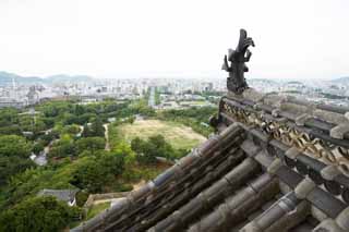 foto,tela,gratis,paisaje,fotografía,idea,El paisaje de Himeji - Castle de jo, Cuatro tesoros nacionales Castle, Sadanori Akamatsu, Shigetaka Kuroda, Hideyoshi Hashiba