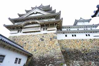 foto,tela,gratis,paisaje,fotografía,idea,Himeji - Castle de jo, Cuatro tesoros nacionales Castle, Sadanori Akamatsu, Shigetaka Kuroda, Hideyoshi Hashiba