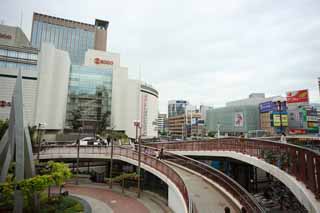 foto,tela,gratis,paisaje,fotografía,idea,El cuadrado de estación de Sannomiya, Sannomiya, Tienda por departamentos, En el centro, Kansai