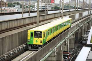 foto,tela,gratis,paisaje,fotografía,idea,Nueva línea de puente aéreo, Tren, Neumático, Saitama, Compañía tercero - sector