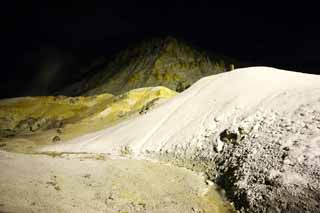 foto,tela,gratis,paisaje,fotografía,idea,Noboribetsu Onsen valle de infierno, Fuente termal, Azufre, Calor terrestre, Volcán