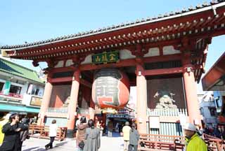 foto,tela,gratis,paisaje,fotografía,idea,Kaminari - puerta de mon, Sitio de turismo, Templo de Senso - ji, Asakusa, Linterna