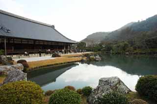 foto,tela,gratis,paisaje,fotografía,idea,Jardín de Tenryu - ji, Chaitya, Laguna, Herencia de mundo, Sagano