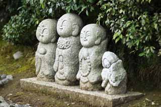 foto,tela,gratis,paisaje,fotografía,idea,Tutor deidad de niños, Idea Buddhist, Tutor deidad de niños, Estatua de piedra, Sagano