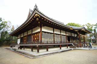 foto,tela,gratis,paisaje,fotografía,idea,Temple templo interior de Ninna - ji, El estilo de la corte imperial, Estructura de habitación principal, Chaitya, Herencia de mundo