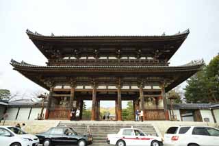 foto,tela,gratis,paisaje,fotografía,idea,La Temple Nio tutor puerta de deidad de Ninna - ji, Puerta de Deva, Aparición de madre de caso de una casa, Estilo arquitectónico japonés, Templo famoso con una historia venerable