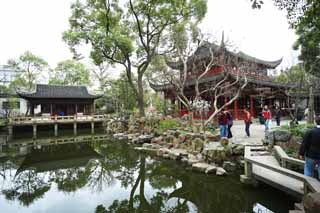 foto,tela,gratis,paisaje,fotografía,idea,Jardín de Yuyuan, Jardín de casa de santuario chino, , Estilo de comida chino, Laguna