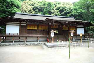 foto,tela,gratis,paisaje,fotografía,idea,Es un santuario santuario primero sintoísta en Uji, Arena de limpieza, Shinto, Sandpile ceremonial, Objeto de espíritu - morada