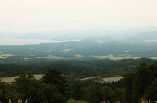 photo, la matière, libre, aménage, décrivez, photo de la réserve,Lac Inawashiro-ko, champ du riz, Riz grandir, lac, Aizu Fuji