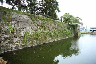 foto,tela,gratis,paisaje,fotografía,idea,Foso de Matsushiro joven, Foso, Ishigaki, Castillo de Kurokawa, Ujisato Gamo