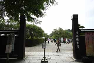 foto,tela,gratis,paisaje,fotografía,idea,La puerta de este de jardín de Kairaku - en, Bairin, Jardín japonés, Nariaki Tokugawa, Turista